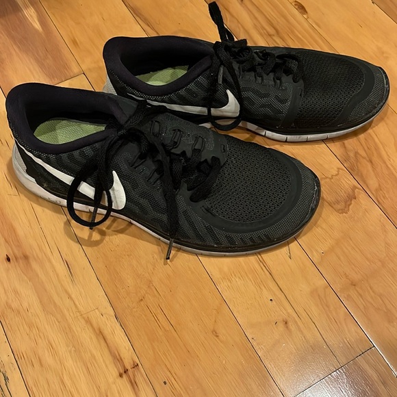 Nike free 5.0 black running shoes size us 5.5 youth, athletic shoes - Picture 2 of 10